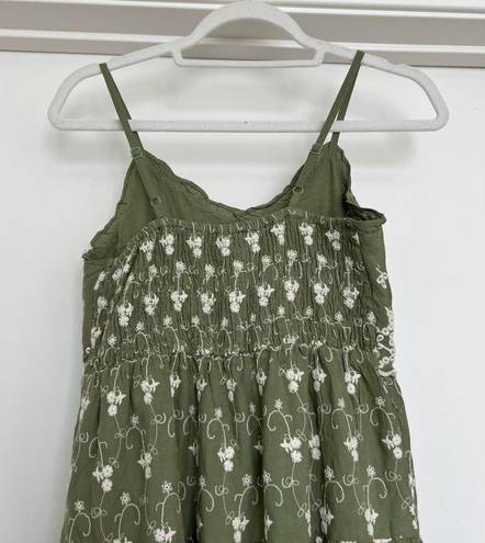 Jessica Simpson  Green Embroidered Dress