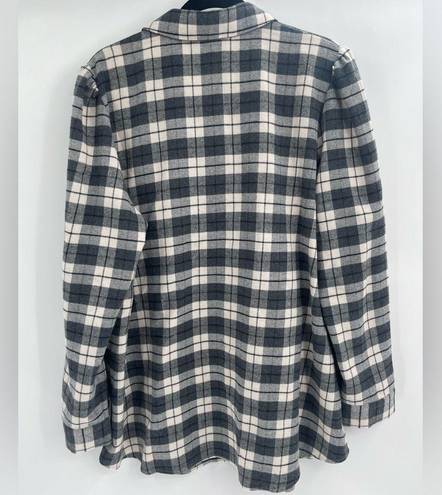 Tuckernuck  Midnight Plaid Saranac Shirt Cotton Flannel Button Front Collared xxl