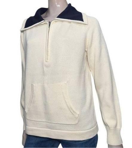 Krass&co Lauren Jeans . Women’s Size XL Nautical Varsity Blue & Ivory Sweater