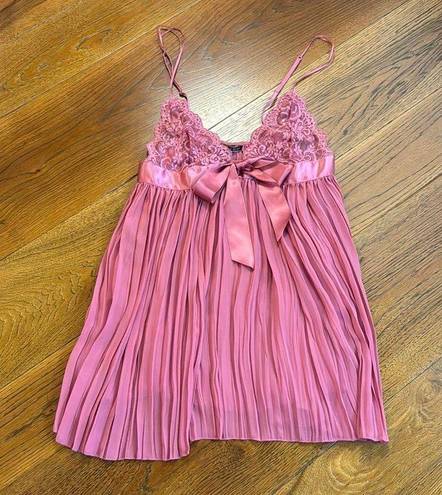 Victoria's Secret Victoria Secret Teddy Lingerie  Night Gown Tank Sexy Bow Pink Lace