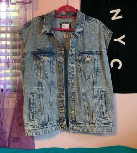 Bershka oversized denim vest