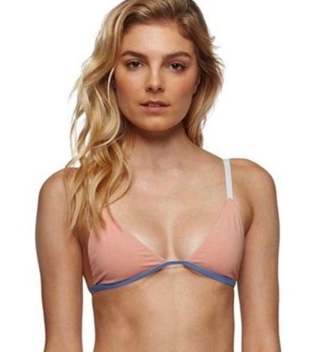 Tavik swim Tavik Orange Zeppelin Colorblock Triangle Bikini Top