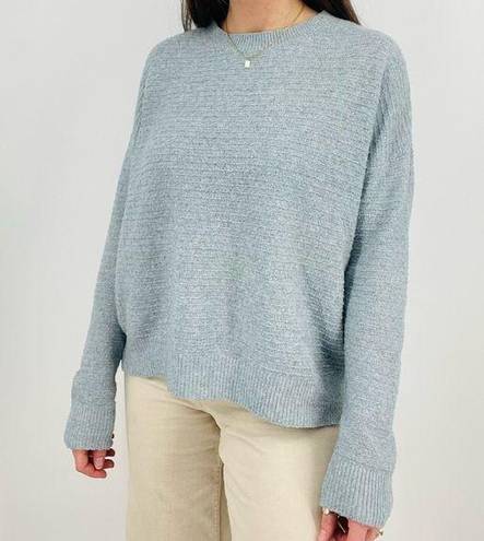 VERO MODA  sky blue ribbed crewneck sweater size s