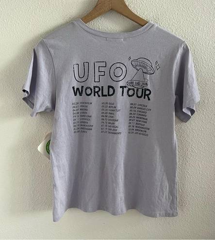The Moon NWT Child UFO World Tour Graphic Tee T-shirt Purple Boho Hippy XS