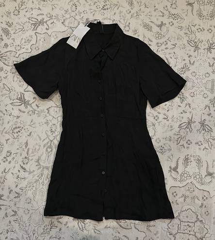 ZARA Black Shirt Dress