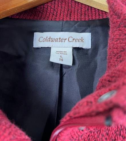 Coldwater Creek Women’s Red  Zip Up Vest L