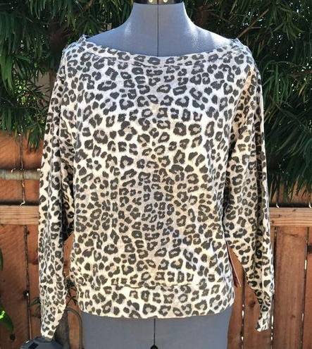 Good American  Cheetah Pullover Sweatshirt (8)