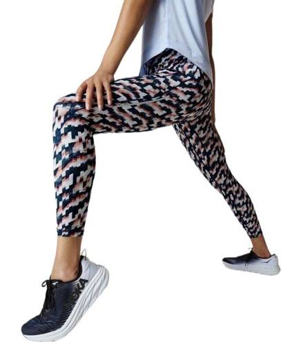 Sweaty Betty NWT  7/8 Rapid Run Leggings in Blue Spliced Mirage Print