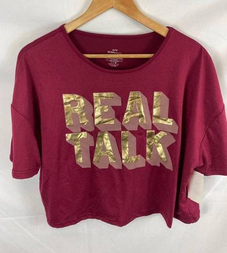 BCBGeneration 4/$25  Real Talk Cropped Boxy fit tshirt size XL