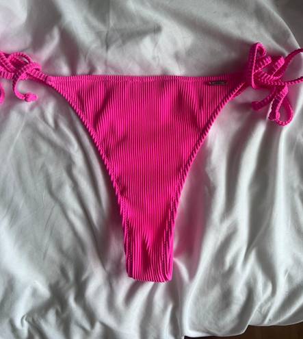 White Fox Boutique WhiteFox ribbed pink swim bottom