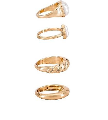 Ettika Revolve  Variety Ring Set Gold Womens Size OS