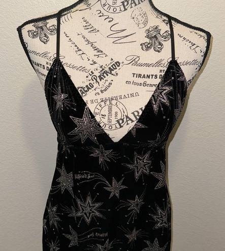 Victoria's Secret Victoria’s Secret velvet shooting stars slip chemise nightie women’s size small