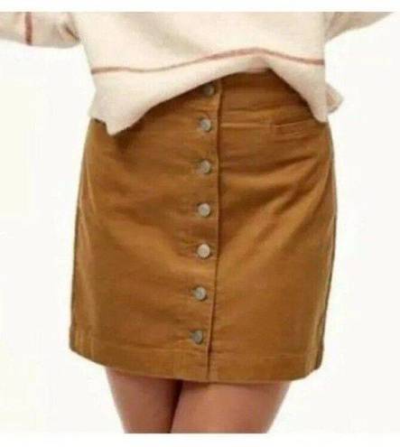 Wilfred Free  Button Front Karmen Corduroy Mini Skirt