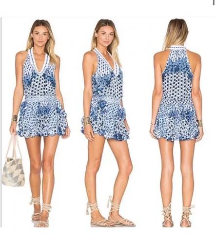 Poupette St. Barth Berlin Blue Mini Dress