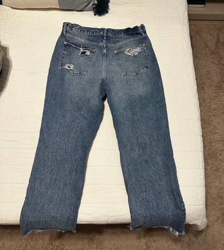 Free People We The Free Distressed Tapered Baggy Boyfriend Jeans