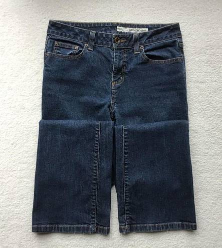 DKNY  JEANS SIZE 8 S/C BOOTCUT BLUE JEANS