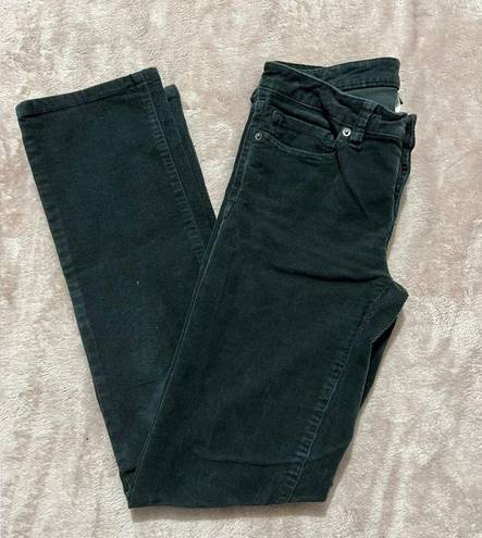 Patagonia  Womens Size 27 Black Corduroy Straight Leg Organic Cotton