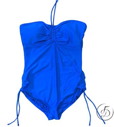 Juicy Couture Pre Loved  Bandeau Maillot
Swimsuit Lagoon Blue Size