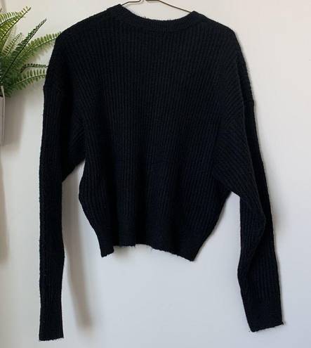 Elodie  Dolman Slouchy Black Sweater