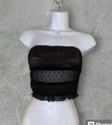 Revolve - HOURS MINI BLACK TUBE CROP TOP SIZE SMALL