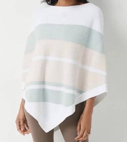 Barefoot Dreams NWT  Ocean Breeze Poncho OS Multi Stripe Pink CozyChic Ultra Lite