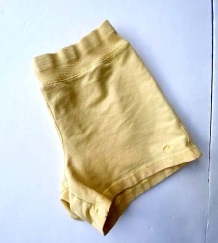 Athletic Works Vintage  Shorts Small 4-6 Warm Yellow Elastic Stretch Pull…