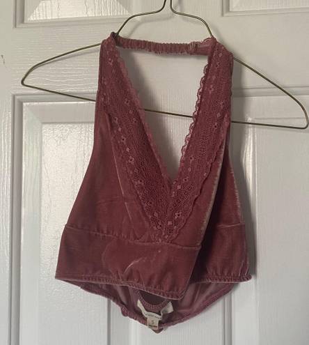 onetheland Velvet  Bralette Small Pink