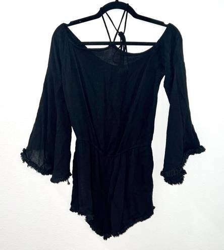 Ecru Lab Off The Shoulder Romper