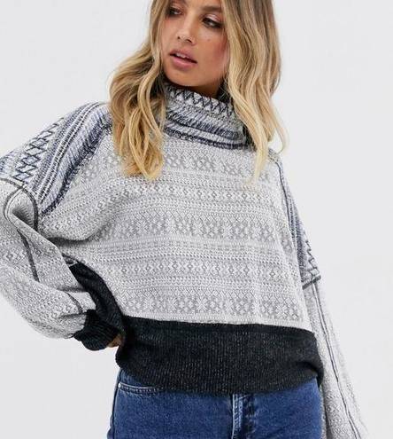 We The Free FREE PEOPLE x  “At the Lodge” Turtleneck Sweatshirt Top Size Large