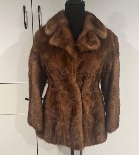 Real mink fur jacket . Size XS