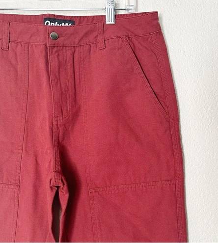 Only  NY Utility Canvas Work Pants Red Size Large