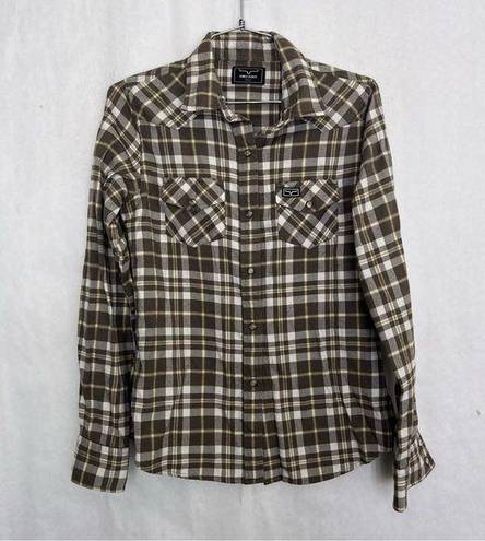 Kimes Ranch  plaid flannel small shirt small