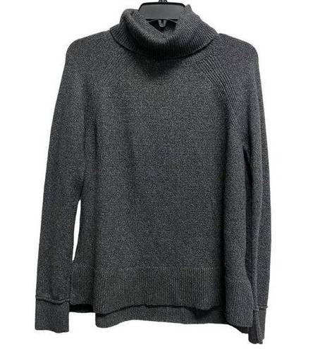 Tahari  Women's Small Long Sleeve Grey Turtle Neck Pullover Sweater