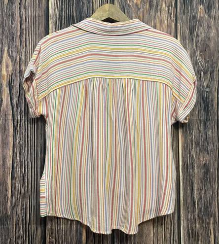 Lou & grey Loft Striped Knot Front Top