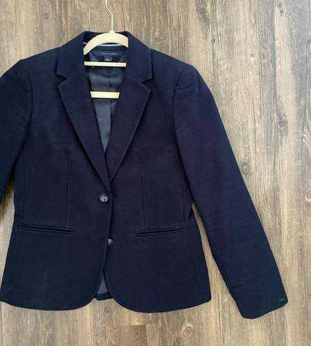 Tommy Hilfiger Navy Blue Velvet Blazer