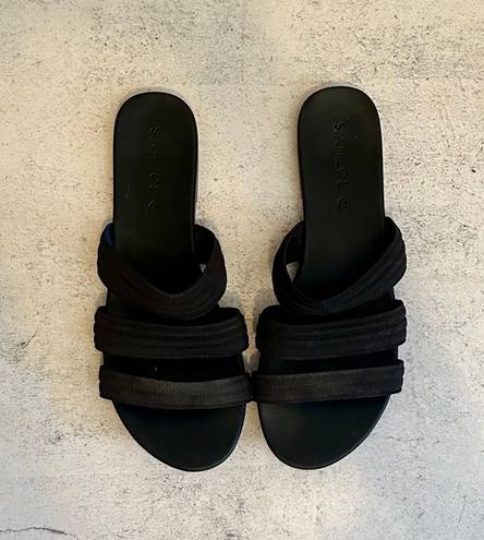 Rothy's Rothy’s Black Triple Band Sandals Size 8