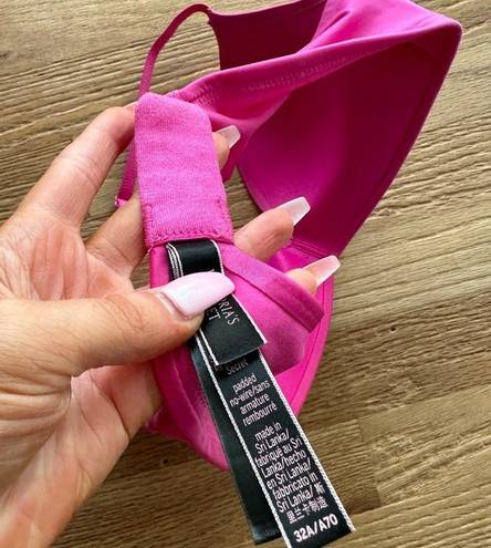 Victoria's Secret Hot pink wireless push up bra