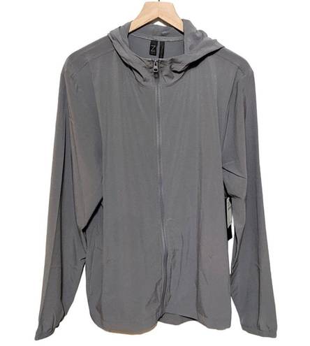 Z By Zella NWT  Traction Training Grey Hooded Jacket