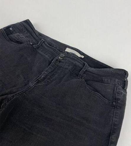 Torrid  Denim Jeans Women Size 20R Dark Wash Black Laced Ankle 40 X 24.5 Jegging