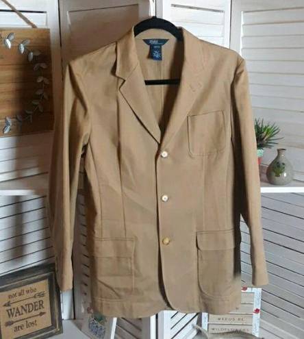 Polo  Ralph Lauren Tan Cotton Blazer