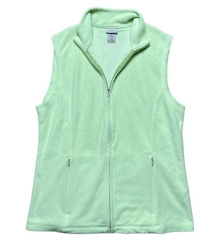 L.L.Bean  Classic Fleece Vest Lime Green Small