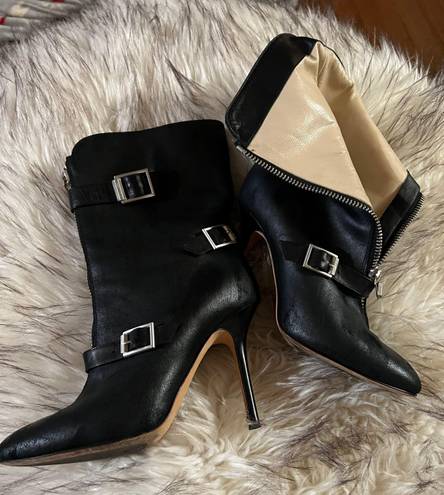 Jimmy Choo Dylan leather MOTO boots 38