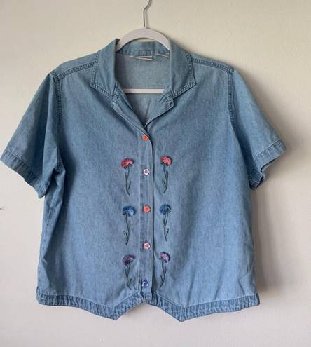 Vintage Demin Tee Blue Size M