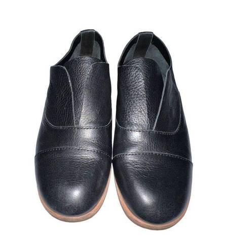 Kork-Ease  Nottingham Leather Laceles Oxford Loafers Slip On Shoes Size 6 Black