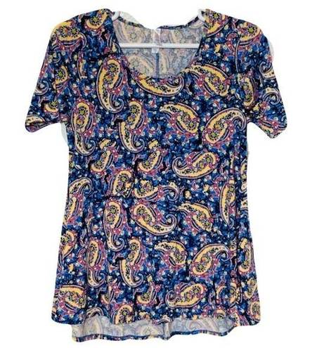 LuLaRoe 🔥🔥 $5 NWT  Paisley Print Flowy Scoop Neck Floral Print Blouse Sz M