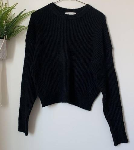 Elodie  Dolman Slouchy Black Sweater