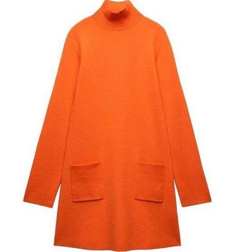 ZARA orange MINI Knit DRESS size small - $19 New With Tags - From isabelle