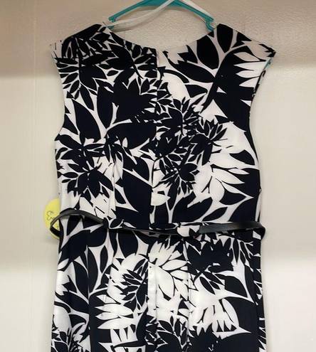 Emma & Michele NWT  Floral Black and White Dress Sz 8