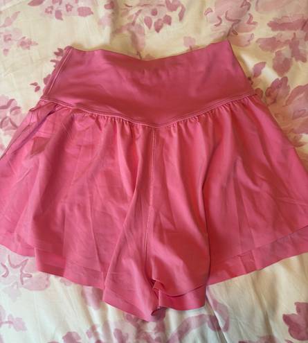 Aerie pink Flowy Shorts