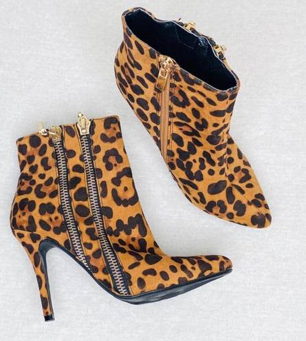 Anne Michelle | Leopard Booties